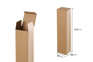 Крафт хартиена кутия 82х80х372 мм - 20 бр-2