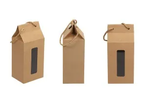 Крафт кутия тип чанта с размери100x80x230 - 20 бр-3