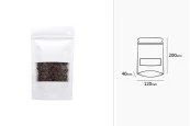 Крафт торбички тип Doy Pack, с "цип" затваряне с прозорец с размери 120x40x200 mm - 100 бр. Крафт торбички тип Doy Pack, с "цип" затваряне с прозорец с размери 120x40x200 mm - 100 бр.