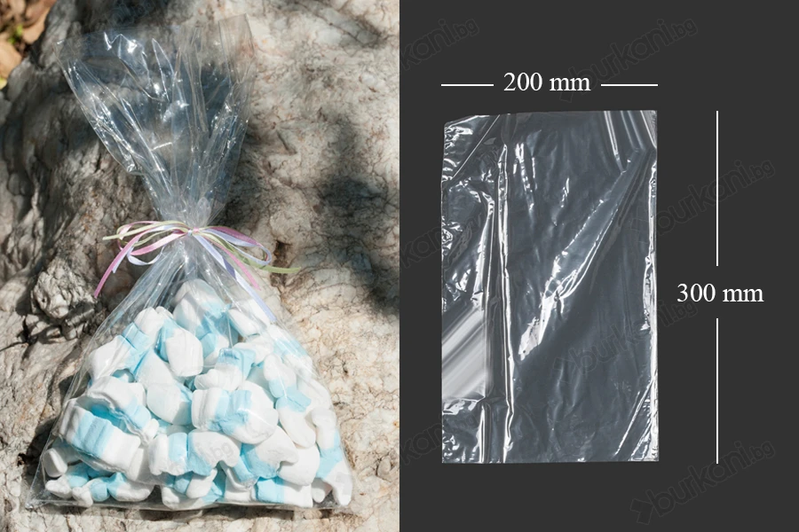 Торбичка - термосвиваемо фолио (POF shrink) с размери  200x325 mm - 1kg =  322 бр.-изображение_продукт