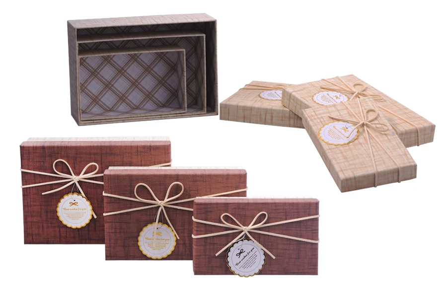 Хартиена кутия за подарък с величен шнур  S M L-изображение_продукт