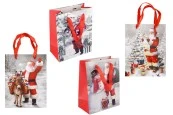 Хартиена коледна торбичка с размер 180x100x230 mm-изображение_продукт