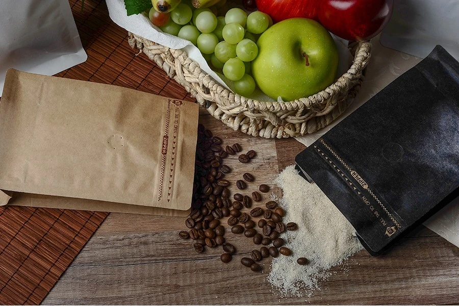 Tорбички тип Doy Pack  с вентил и с  "цип" затваряне  и  термнозапечатване с размери 135x80x225 mm- 25 бр (НЕ МОЖЕ ДА СЕ ЗАПЕЧАТА РЪЧНО).-изображение_група