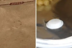 Doy Pack алуминиеви торбички с клапан, външна хартиена подплата от крафт, затваряне с термоуплътнение, отваряне с предпазна лента и използване на цип, идеално за кафе на прах 125x65x195 mm - 25 бр (НЕ МОЖЕ ДА СЕ ЗАПЕЧАТА РЪЧНО)-изображение_група