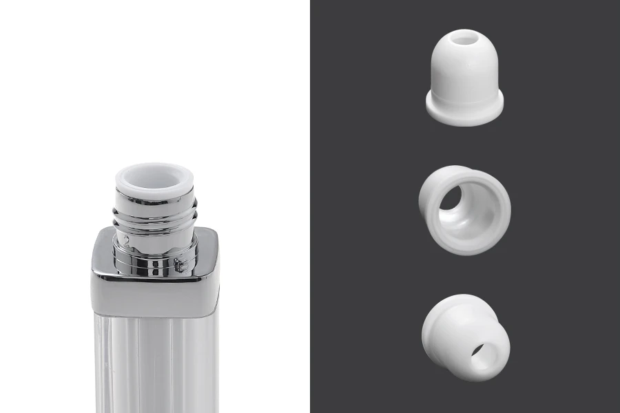 Прозрачно сива опаковка за балсам за устни или червило-изображение_група