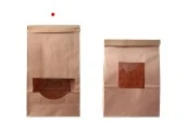 Крафт торбичка с размери 120x60x245 mm с прозорец и тел за запечатване (tin-tie) Крафт торбичка с размери 120x60x245 mm с прозорец и тел за запечатване (tin-tie)