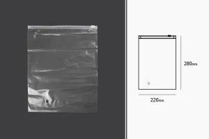 Торбички  с цип 220x280 mm , пластмасови  прозрачни - 50 бр-2
