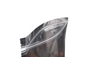 Опаковка тип Doy Pack с размери  180 x 40 x 250 mm с цип затваряне , алуминиева задна част и прозрачна предна част - 100 бр.