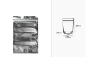 Опаковка тип Doy Pack с размери 100x30x150 mm с алуминиева задна част и прозрачна предна част с цип затваряне - 100 бр. Опаковка тип Doy Pack с размери 100x30x150 mm с алуминиева задна част и прозрачна предна част с цип затваряне - 100 бр.