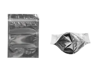 Опаковак Doy Pack с размери 120x40x170 mm с цип затваряне, алуминиева задна част и прозрачна предна част -100 бр.-1
