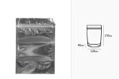 Опаковак Doy Pack с размери 120x40x170 mm с цип затваряне, алуминиева задна част и прозрачна предна част -100 бр. Опаковак Doy Pack с размери 120x40x170 mm с цип затваряне, алуминиева задна част и прозрачна предна част -100 бр.
