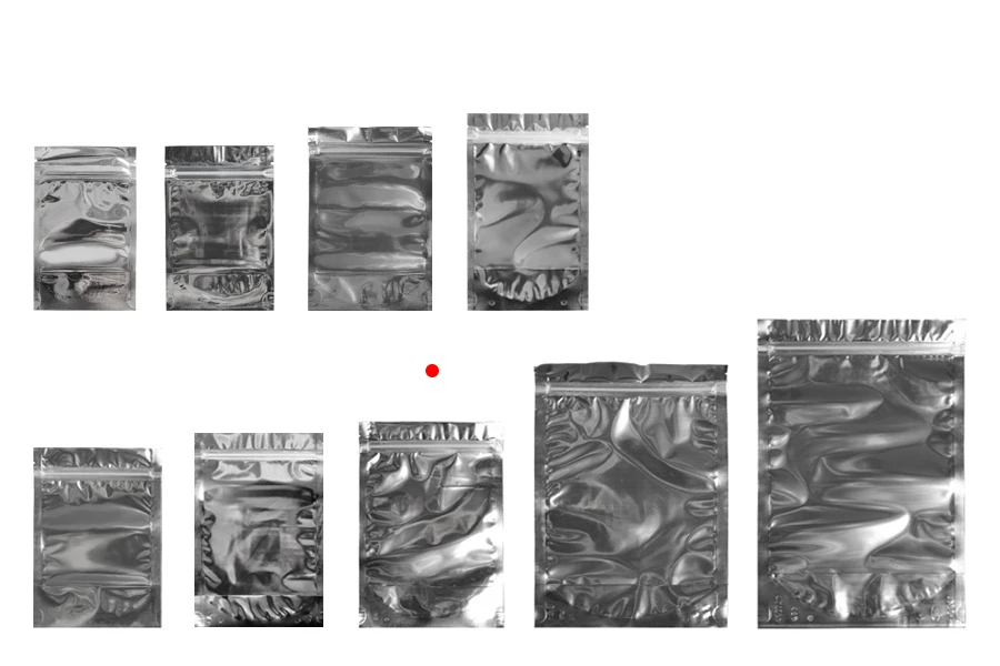 Опаковка тип Doy Pack с размери 140 x 40 x 200 mm с цип затваряне, алуминиева задна част и прозрачна предна част - 100 бр.