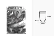 Опаковка тип Doy Pack с размери 140 x 40 x 200 mm с цип затваряне, алуминиева задна част и прозрачна предна част - 100 бр.
