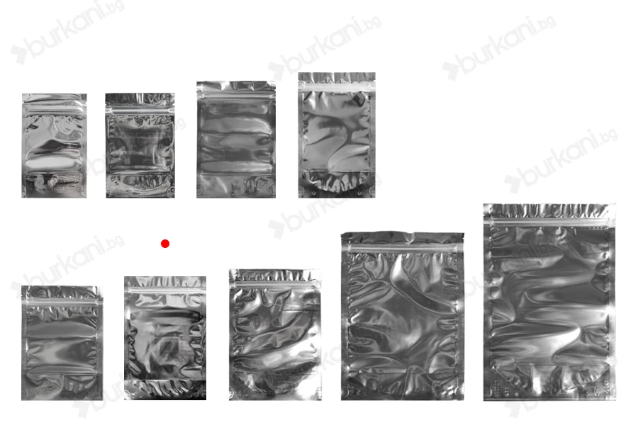 Опаковка тип  Doy Pack с размер  160х40х240 мм с алуминиева задна страна, прозрачна предна част, с  възможност за термозапечатване-изображение_група