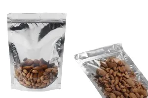 Опаковка тип Doy Pack с размери  180 x 40 x 250 mm с цип затваряне , алуминиева задна част и прозрачна предна част - 100 бр.-5