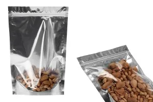 Опаковка тип  Doy Pack с размери 200x50x300 mm с цип затваряне, с предна прорзанча част и с алуминиева задна част - 100 бр.-5
