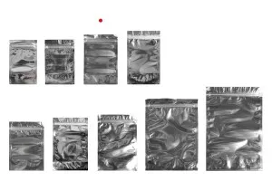 Опаковка тип Doy Pack с размери 100x30x150 mm с алуминиева задна част и прозрачна предна част с цип затваряне  - 100 бр.-3