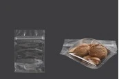 Прозрачна Doy Pack опаковка с размери 90x30x130 mm с цип - 100 бр. Прозрачна Doy Pack опаковка с размери 90x30x130 mm с цип - 100 бр.
