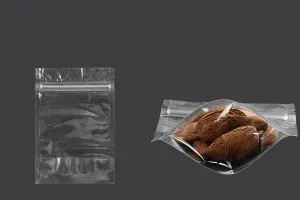 Прозрачна  Doy Pack опаковка с размери 100x30x150 mm с цип затваряне - 100 бр.-1
