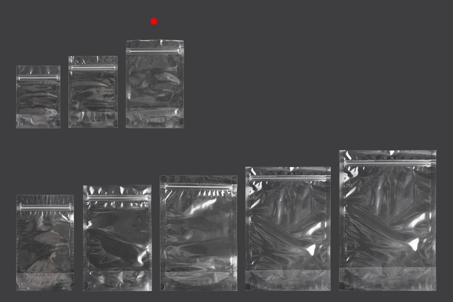 Прозрачна опаковка DOY PACK с размери 120х30х150 мм с цип - 100 бр. Прозрачна опаковка DOY PACK с размери 120х30х150 мм с цип - 100 бр.
