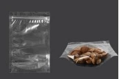 Прозрачна опаковак Doy Pack с размери  160x40x240 mm с цип - 100 бр.
