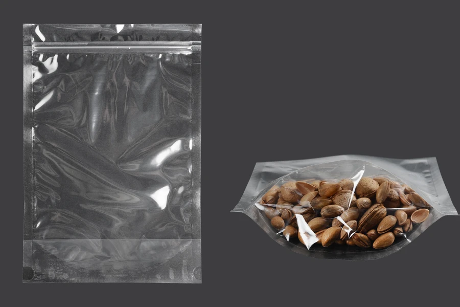 Прозрачна опаковка Doy Pack 200x50x295 mm с цип - 100 бр. Прозрачна опаковка Doy Pack 200x50x295 mm с цип - 100 бр.