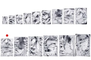 Алуминиеви торбички 150x220 мм без цип с възможност за запечатване с термолепачка - 100 бр.-изображение_група