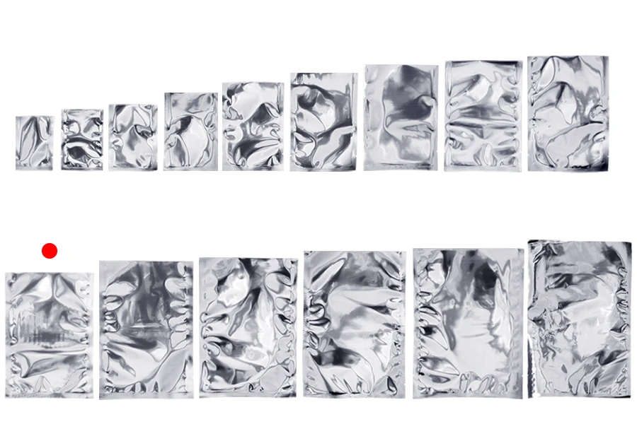 Алуминиеви торбички 150x220 мм без цип с възможност за запечатване с термолепачка - 100 бр.-изображение_група