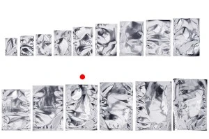 Алуминиеви торбички без цип с размер  180x260 мм с възможност за запечатване с термозаварка - 100 бр.-изображение_група