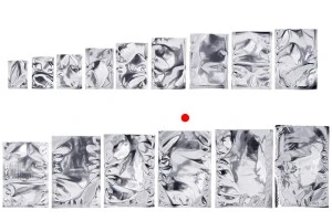 Алуминиеви торбички без цип с размер  200x300 мм с възможност за запечатване с термолепачка - 100 бр.-изображение_група