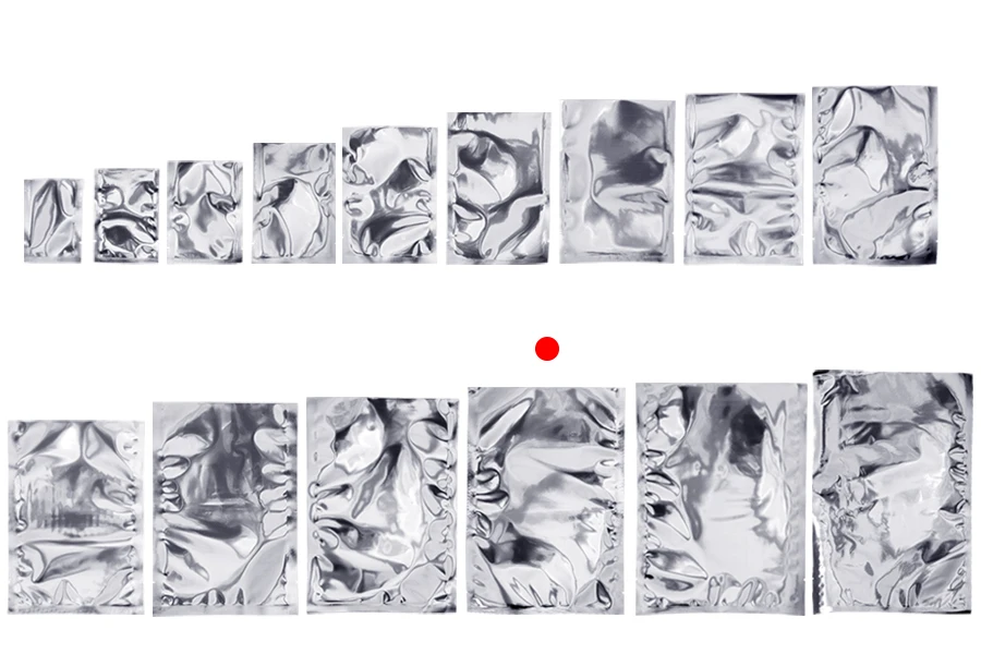 Алуминиеви торбички без цип с размер  200x300 мм с възможност за запечатване с термолепачка - 100 бр.-изображение_група