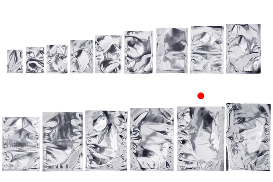 Алуминиеви торбички с размер 220x300 мм без цип с възможност за запечатване с термолепачка - 100 бр.-изображение_група