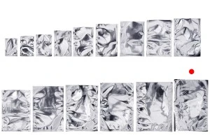 Алуминиеви торбички с размер 240x370 мм без цип с възможност за запечатване с термолепачка- 100 бр.-изображение_група