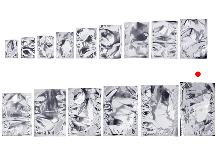 Алуминиеви торбички с размер 240x370 мм без цип с възможност за запечатване с термолепачка- 100 бр.-изображение_група