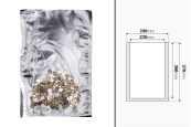 Алуминиеви торбички с размер 240x370 мм без цип с възможност за запечатване с термолепачка- 100 бр.-изображение_размери