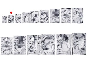 Алуминиеви торбички 60x90 мм с опция за термозапечатване - 100 бр.-изображение_група