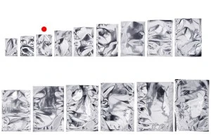 Алуминиеви торбички 70x100 мм с възможност за запечатване с термолепачка - 100 бр.-изображение_група