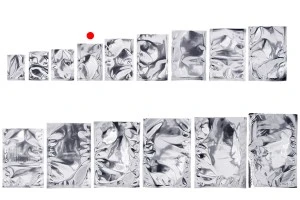 Алуминиеви торбички 80x120 мм с опция за термозапечатване - 100 бр.-изображение_група