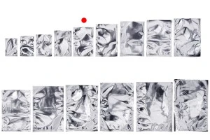 Алуминиеви торбички 90x130 мм с възможност за запечатване с термолепачка - 100 бр.-изображение_група