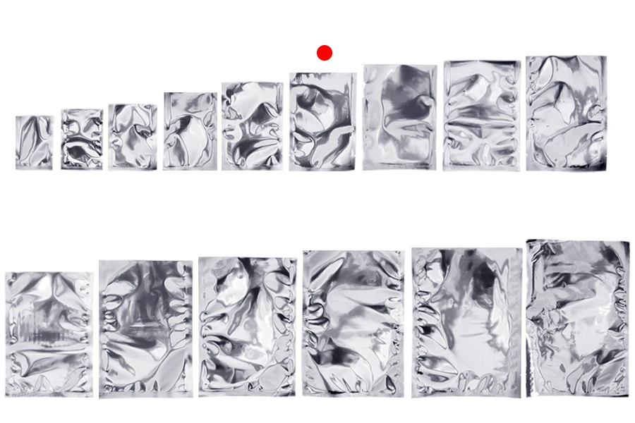 Алуминиеви торбички 100x150 мм с възможност за запечатване с термолепачка - 100 бр.-изображение_група