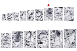 Алуминиеви торбички 110x160 мм с възможност за запечатване с термолепачка - 100 бр.-изображение_група