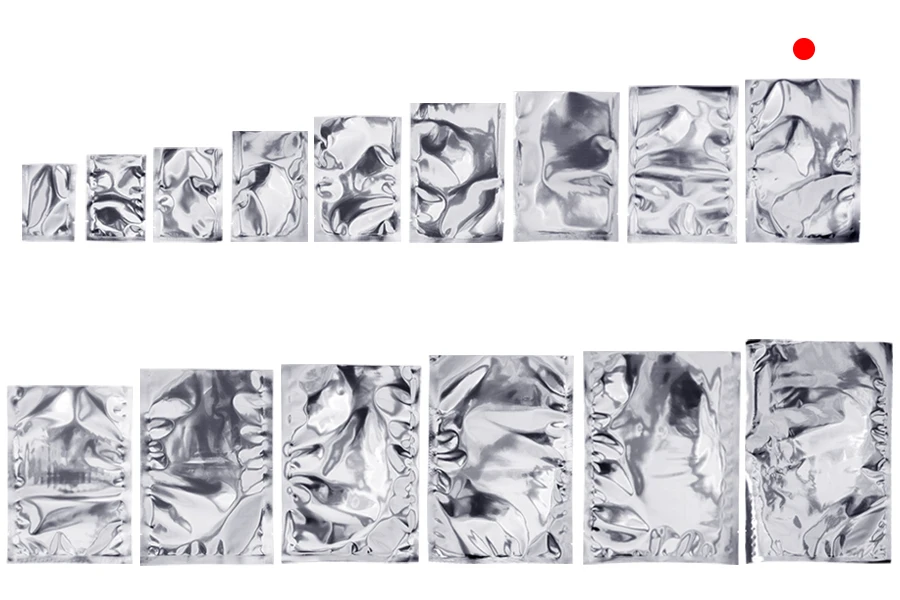  Алуминиеви торбички с размер 140x200 мм с възможност за запечатване с термолепачка - 100 бр.-изображение_група