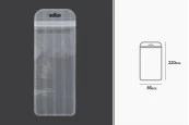Пластмасови пликове с цип 85х220 мм прозрачна предна част с дупка Eurohole - 100 броя Пластмасови пликове с цип 85х220 мм прозрачна предна част с дупка Eurohole - 100 броя