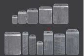 Пластмасови пликове с цип 85х220 мм прозрачна предна част с дупка Eurohole - 100 броя Пластмасови пликове с цип 85х220 мм прозрачна предна част с дупка Eurohole - 100 броя