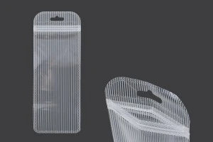 Пластмасови пликове с цип 85х220 мм прозрачна предна част с дупка Eurohole - 100 броя-1