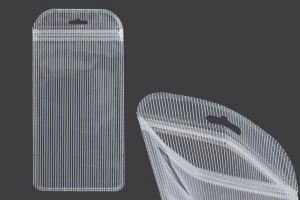 Пластмасови торбички с цип 120х230 мм прозрачна предна част с дупка Eurohole - 100 броя-1