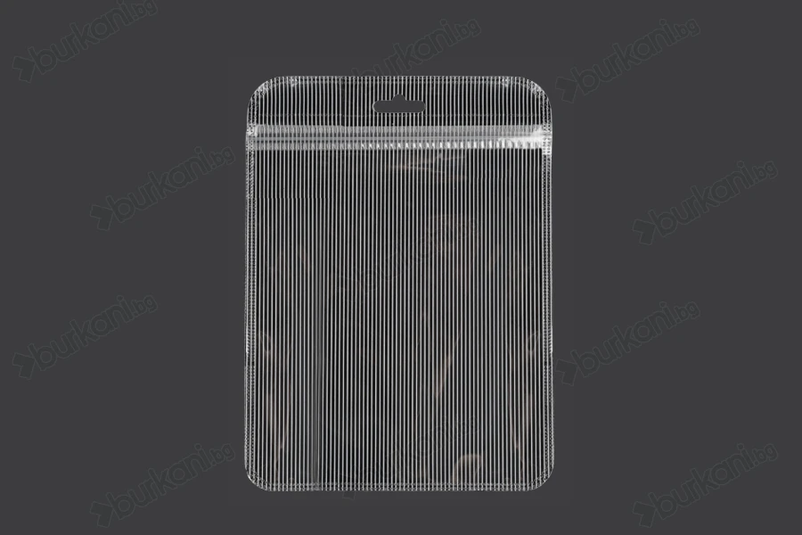 Пластмасови пликове с цип 150x200mm, прозрачни с отвор Eurohole- 100 бр-изображение_продукт