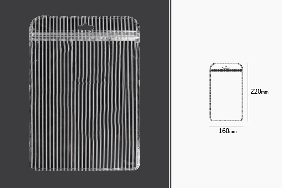 Пластмасови пликове с цип 160x220 мм, прозрачни с Eurohole - 100 бр Пластмасови пликове с цип 160x220 мм, прозрачни с Eurohole - 100 бр