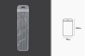 Пластмасови пликове с цип 55x220 mm - прозрачна предна част с дупка Eurohole - 100 броя Пластмасови пликове с цип 55x220 mm - прозрачна предна част с дупка Eurohole - 100 броя