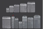 Пластмасови пликове с цип 55x220 mm - прозрачна предна част с дупка Eurohole - 100 броя Пластмасови пликове с цип 55x220 mm - прозрачна предна част с дупка Eurohole - 100 броя